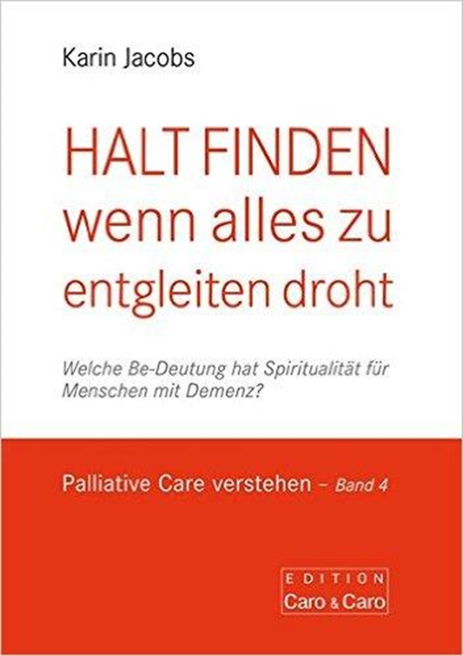Das Cover des Buches "Halt finden" von Karin Jacobs